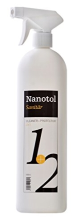 Nanotol Sanitär 1+2, Hybrid Profi Badreiniger mit Lotuseffekt, reinigt, entkalkt und versiegelt gleichzeitig NS21-6 (1000 ml) - 1